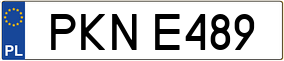 Trailer License Plate